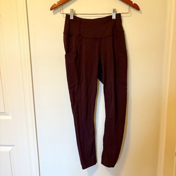 Outdoor Research Women's Leggings Maroon Size XS pockets Hiking Camping burgundy - Picture 3 of 12